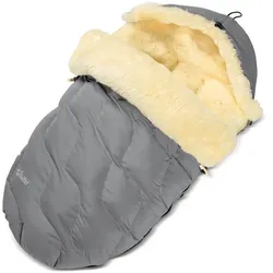 Fellhof Kinderwagenfellsack Winterberg / Fußsack, Farben: Schwarz