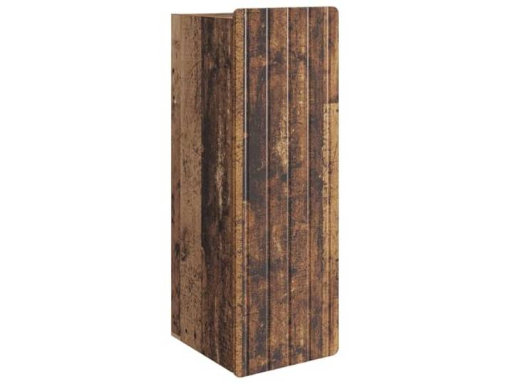 RJPLMFV Wandschrank, Vintage, Verbundholz, 33 x 34,5 x 94 cm Langlebiges Holzwerkstoff, geräumige Regale, 90° drehbare Türen, vielseitiger Retro-Stil, einfache Reinigung