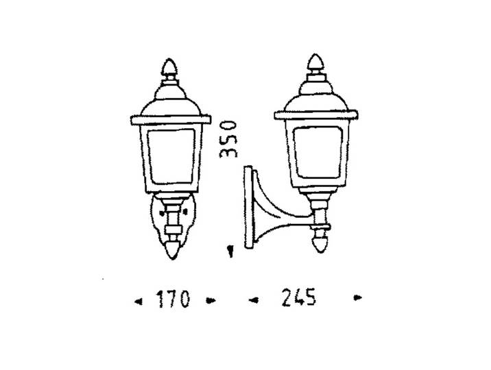 Albert Leuchten Außenwandleuchte AWL, braun / rost, Aluminium, Landhaus / Rustikal
