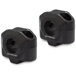 SW-Motech Lenkererhöhung für Ø 22 mm Lenker - H=20 mm. Schwarz.