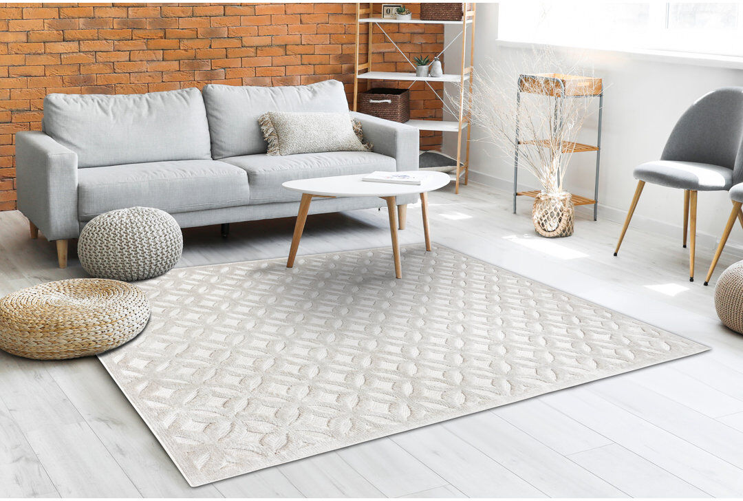 George Oliver Tora Rectangle Geometric Area Rug Rectangle 120 x 170cm