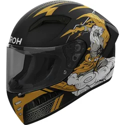 Airoh Connor Zeus, Integralhelm - Matt Schwarz/Grau/Gold - XL