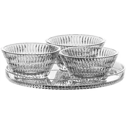 NACHTMANN Servierset Ethno 4er Set - transparent