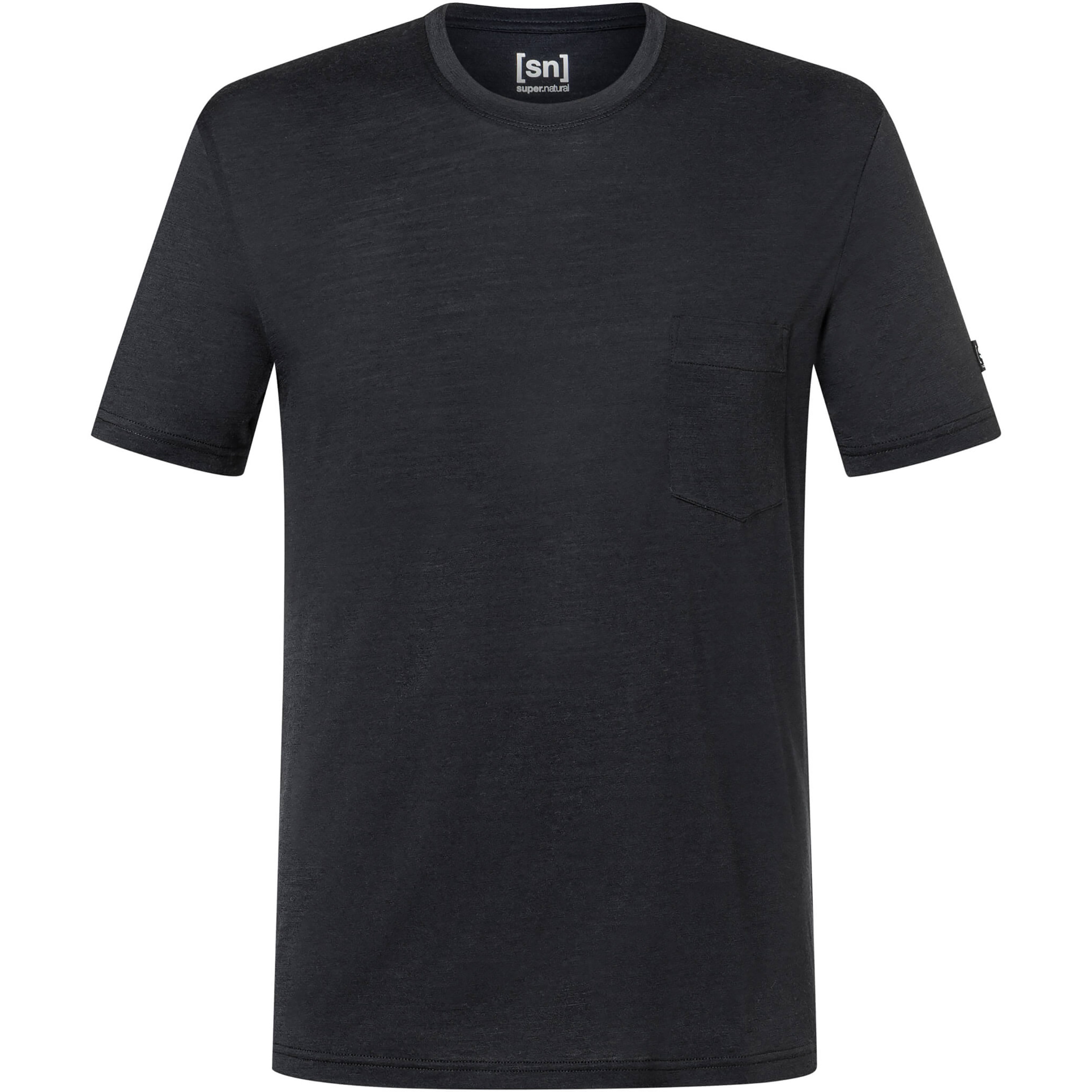 Super.Natural Pocket Herren T-Shirts schwarz Größe XL Lifestyle Hautfreundlich Merinowolle