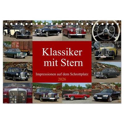 Klassiker mit Stern (Tischkalender 2026 DIN A5 quer), CALVENDO Monatskalender