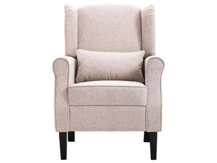 CLARENCE® Fauteuil simple - Chaise-Canapé - pour salon/chambre/bureau - beige tissu LV4925