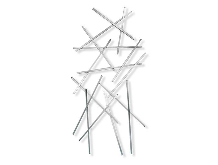 Spinder Matches Large Wandgarderobe 205x100 cm Edelstahl