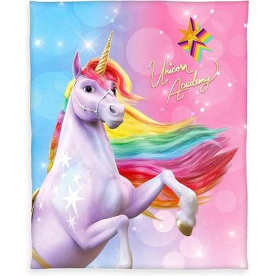 Herding 7528601035 - Unicorn Academy, Fleecedecke, 130 x 160 cm