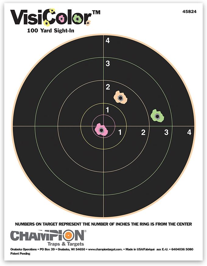 Champion Target Champion Visicolor, 8" Bulls (10/Pk)
