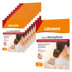 Lifemed, Pflaster, Nacken-Wärmepflaster mit 8h Wirkung, 23 x 9 cm, 10er-Set (10x)