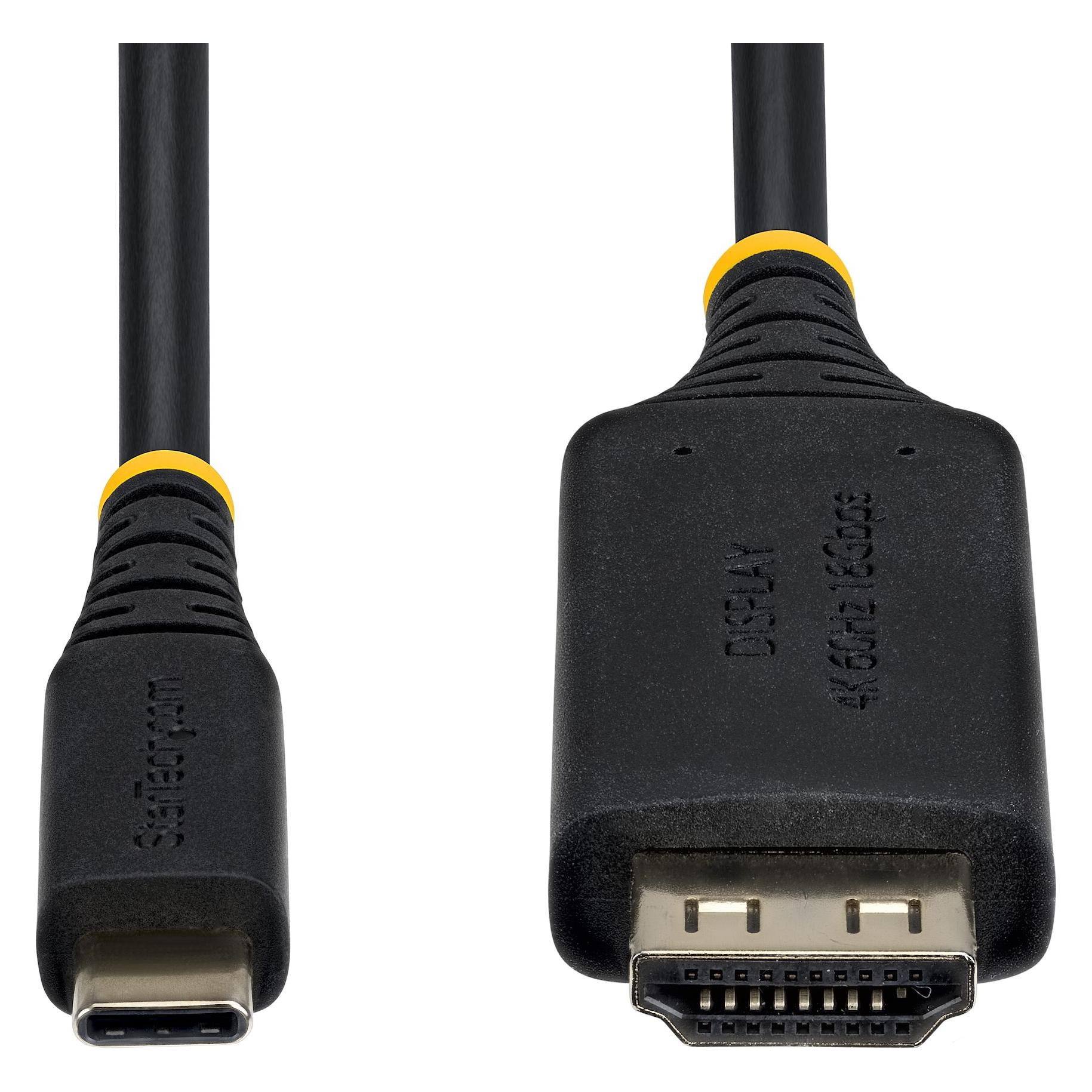StarTech .com 2M-USBC-HDMI-4K60-G, 2 m, USB Typ-C, HDMI Typ A (Standard), Stecker, Stecker, Gerade (2 m) (2M-USBC-HDMI-4K60-G)