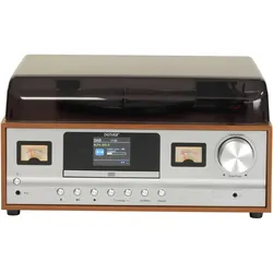 Denver MRD-52 (Manuell), Plattenspieler, Schwarz, Braun