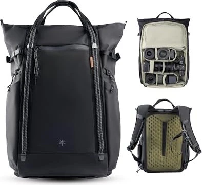 PGYTECH OneGo Roamer Tote Backpack 25L Matte Black