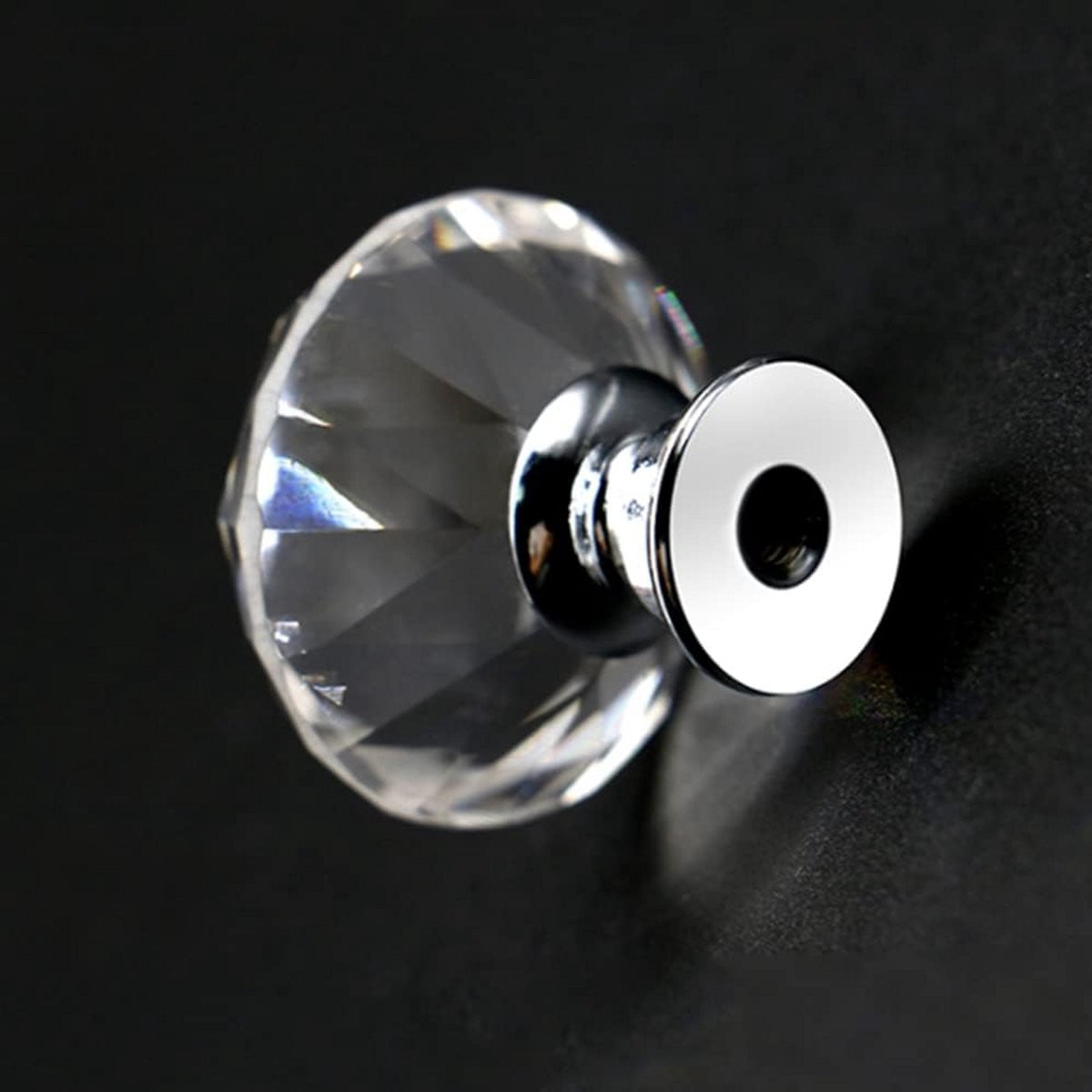 16x Kristallen Diamant Ladeknoppen voor Keuken en Meubels inclusief schroeven