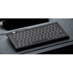KeySonic KSK-5010ELC kabelgebundene Mini Tastatur - QWERTZ DE - schwarz