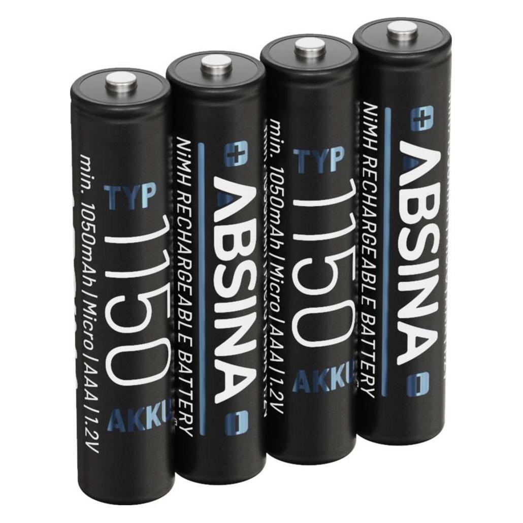 Absina Micro (AAA)-Akku NiMH 1.2 V 4 St. (4 Stk., AAA) (401002-4)
