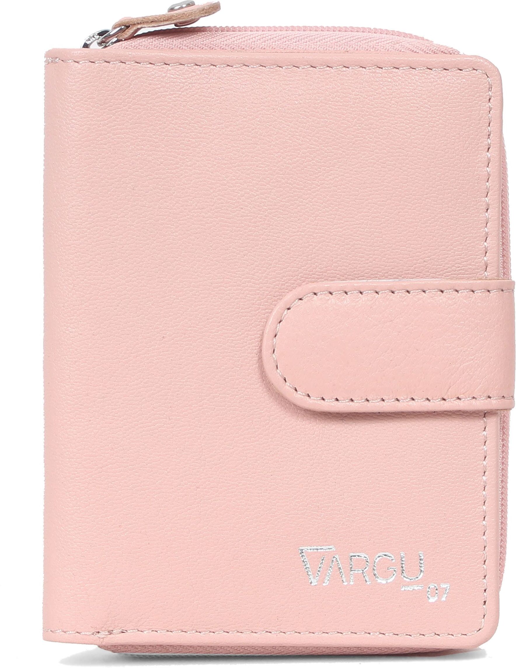 Geldbörse VARGU, Damen, rosa (light pink), Leder, Kleinlederwaren, mit integriertem RFID-Schutz