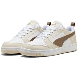 PUMA Rebound V6 Low Sneaker 38 - PUMA white/totally taupe/alpine snow 37