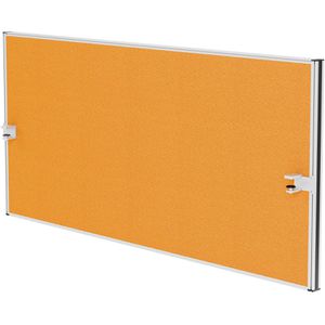 Böttcher-AG Tischtrennwand Frame, gelb, Akustik-Trennwand mit Stoffbezug, 160 x 60cm