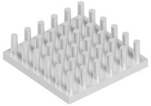 Fischer Elektronik 10133745 ICK S 22 x 22 x 6,5 Stiftkühlkörper (L x B x H) 22 x 22 x 6.5mm
