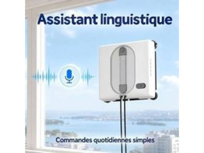 Robot laveur vitre automatique sans fil robot laveur de vitres 5500Pa 5 modes de travail pilotage APP ou télécommande pulvérisate