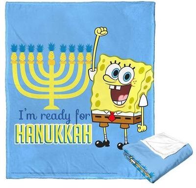 Northwest Nickelodeon SpongeBob Best Eight Nights Silk Touch Throw Blanket