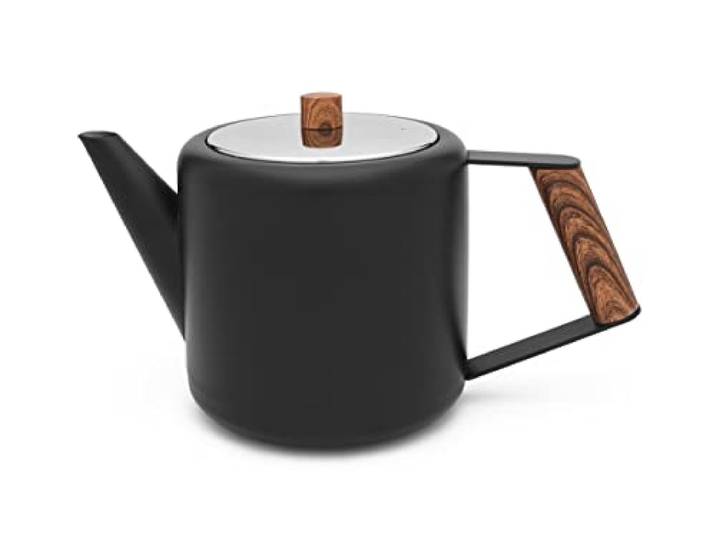 Bredemeijer - Dubbelwandige theepot Boston - RVS - 1,1liter (Black)