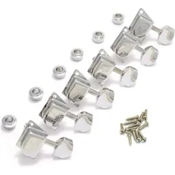 Fender 70's F Tuning Machines chrome (Instrumenten Ersatzteile), Zubehör Instrumente, Silber