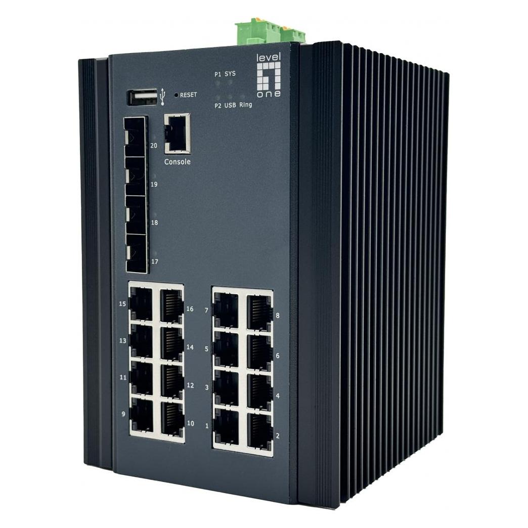 LevelOne Switch 20x GE IGU-2071 16x 1GbE,4x 2.5GbE SFP sw (20 Ports) (IGU-2071)