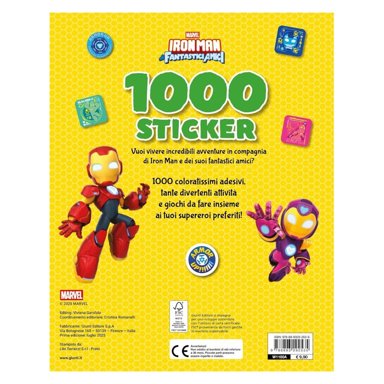 Giunti SPIDEY/IRON MAN 1000 STICKERS (1000 Sticker) (62120289)