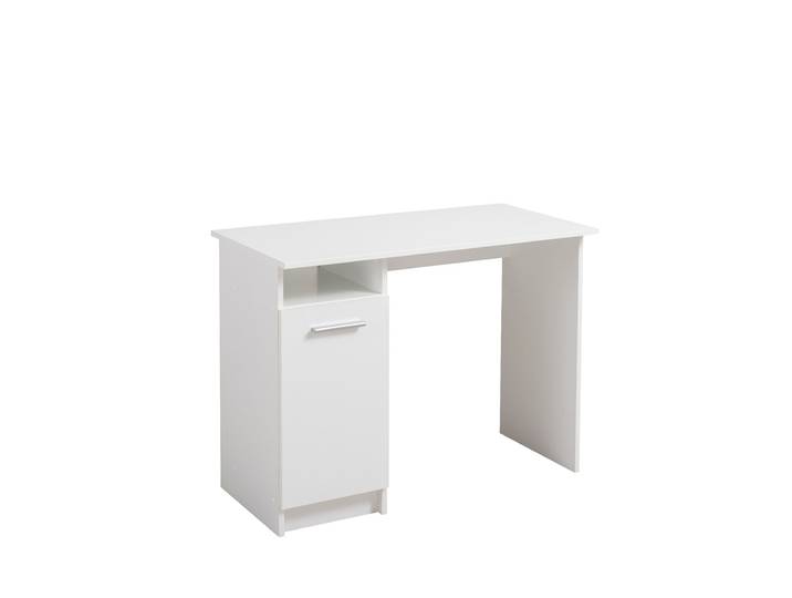 Schreibtisch HOME AFFAIRE Rey , weiss (opaque weiß), B:100cm H:74,5cm T:50cm, Tische, Schreibtisch, zeitlos schlicht, gut geeignet für das Home office