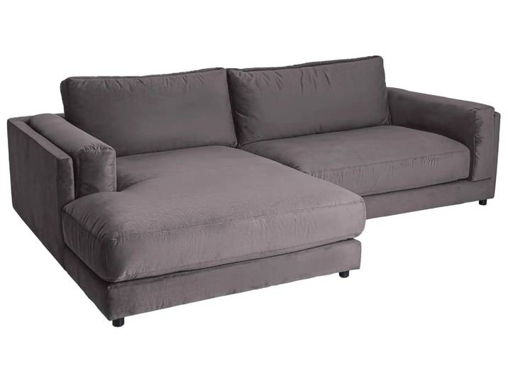 Ecksofa Larry Basic Candy / Farbe: Steel / Bezugsmaterial: Stoff Basic