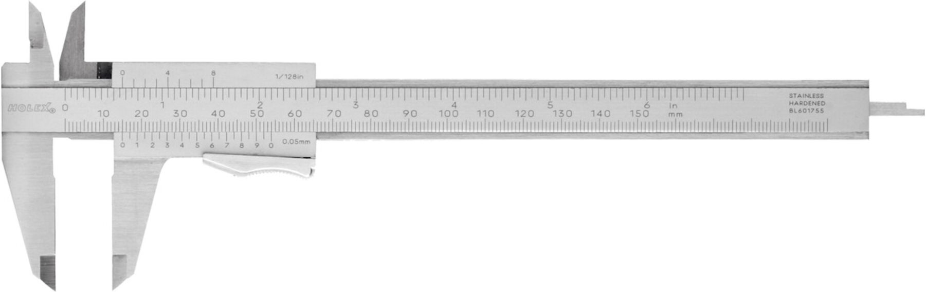 HOLEX Messschieber parallaxfrei mit Momentklemmung Messbereich 150 mm (410650 150)