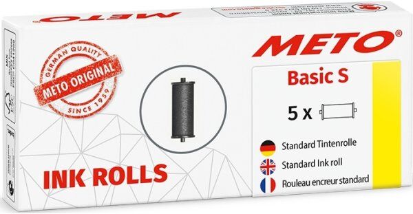 Meto Basic S Farverulle   Sort   5 Stk.