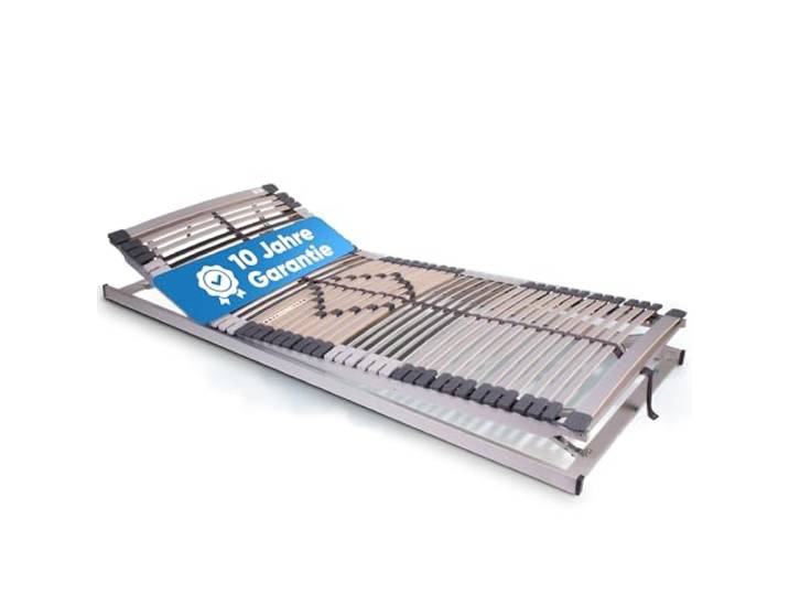 RehaSleep Lattenrost OrthoRost 90x200cm – Schlafen wie auf Wolken durch 44 Birkenholzlatten – Lattenrost verstellbar – Rückenoptimiert für erholsamen Schlaf – Made in Germany