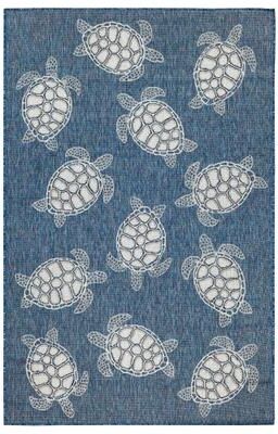 Liora Manne Lush Decor Carmel Collection Sea Turtles Indoor/ Outdoor Area Rug