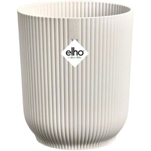 elho Übertopf Vibes Fold Orchidee, leinenweiß, Ø 13 x 15 cm, aus Kunststoff, für innen