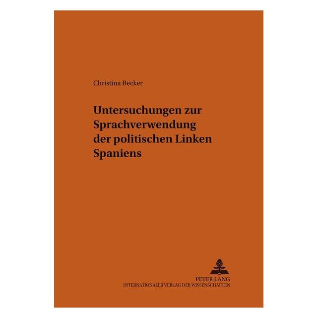 Peter Lang Becker:Untersuchungen zur Sprachverwend (Deutsch, Hardcover, Christina Becker) (67834530)