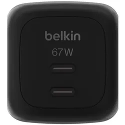 Belkin BoostCharge Pro 67 W 2x USB-C GaN Ladegerät, schwarz
