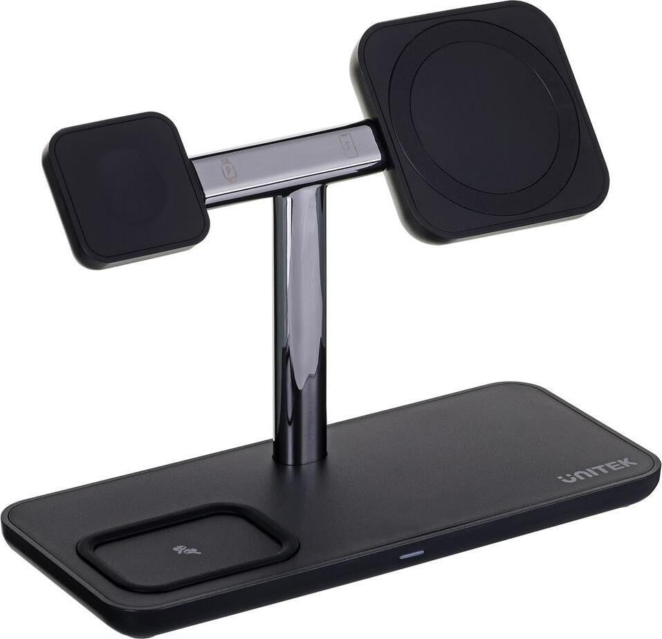 Unitek P1212A Contactlaadstation 15W Tafelmodel Zwart en Zilver