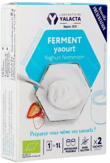 Yalacta Ferment Yaourt Bio  2 X 4 gr