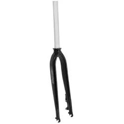 Force MTB 24" starres Aluminium-Gabel 1 1/8" glänzend schwarz