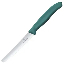 VICTORINOX Frühstücksmesser Swiss Classic silber, grün