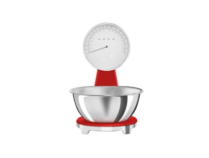 Smeg digitale Küchenwaage Rot