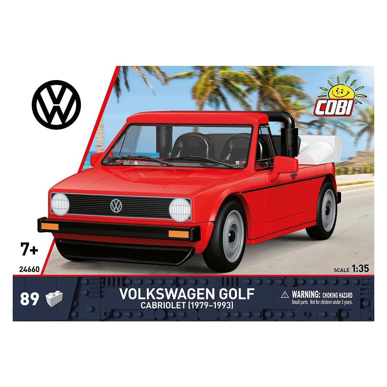 Cobi Volkswagen Golf I Cabriolet Klemmbausteinmodell 1:35, rot (419159)