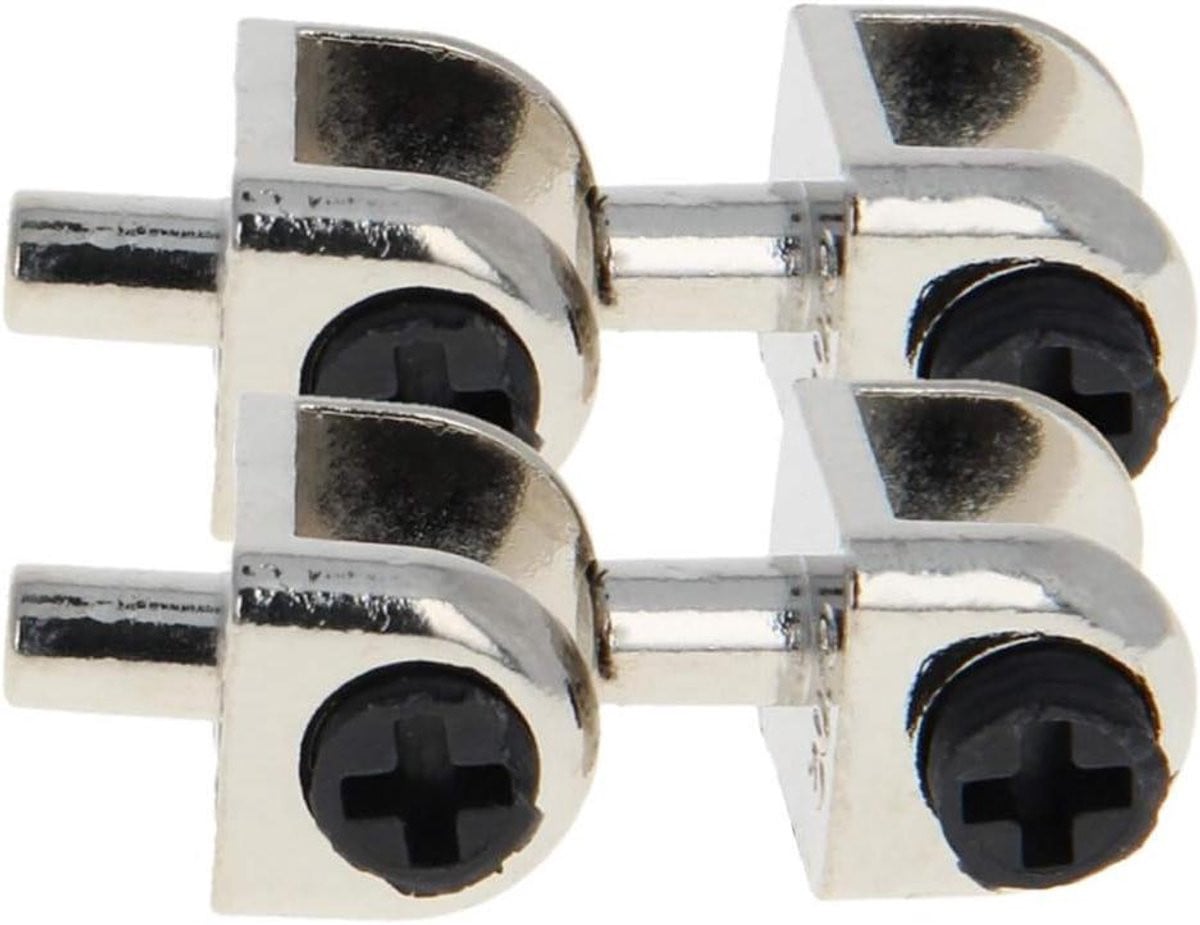 Zilverkleurige verstelbare glazen plankklem voor het monteren van meubels, 22x14mm