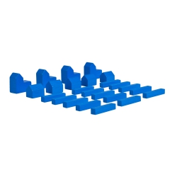 Siedler Set - blau - Spielsteine - Stadt - Siedlung - Strasse 251726