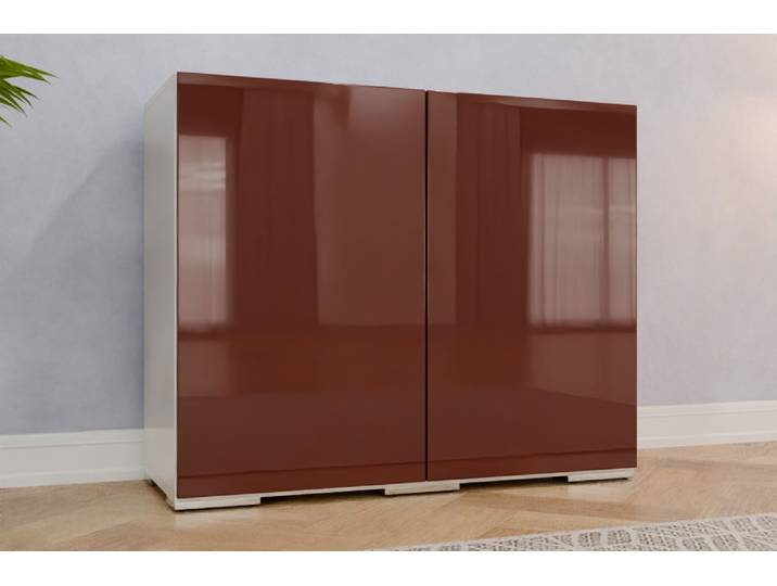 TV-Möbel nach Maß - RAL 8012 Rotbraun - 90x110x44cm - Individuell konfigurieren