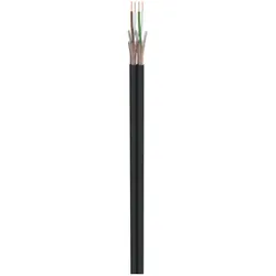 Patch- & Mikrofonkabel SC-Peacock MKII; DMX: 2 x 0,22 mm2; S-PVC; 9,2 x 4,5 mm; schwarz