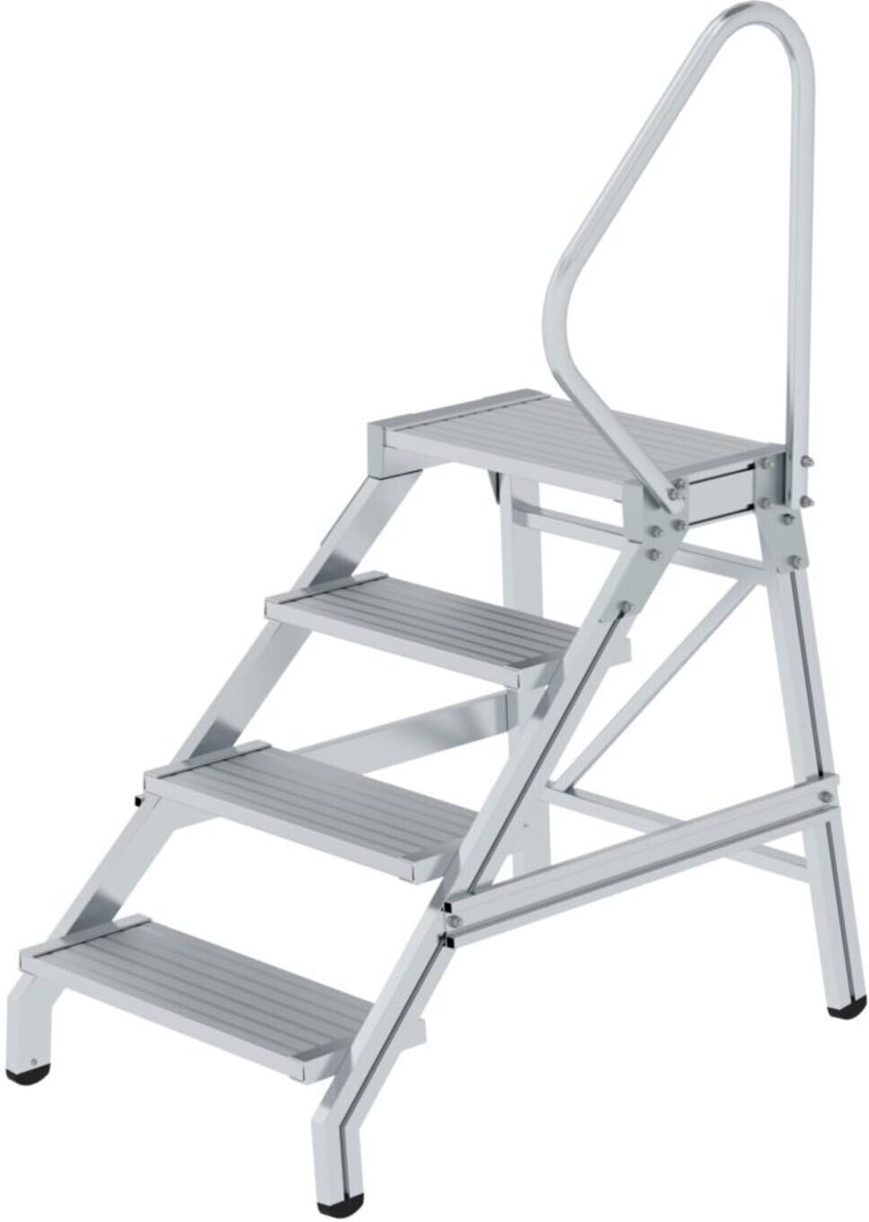 MUNK Aluminium-Montagetritt starr Handlauf 4 Stufen (050180)